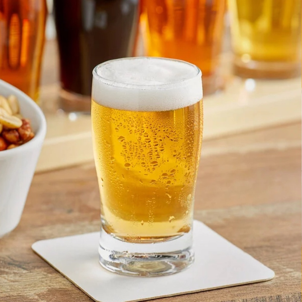 Elegant Clear Glass Beer Tasting Set